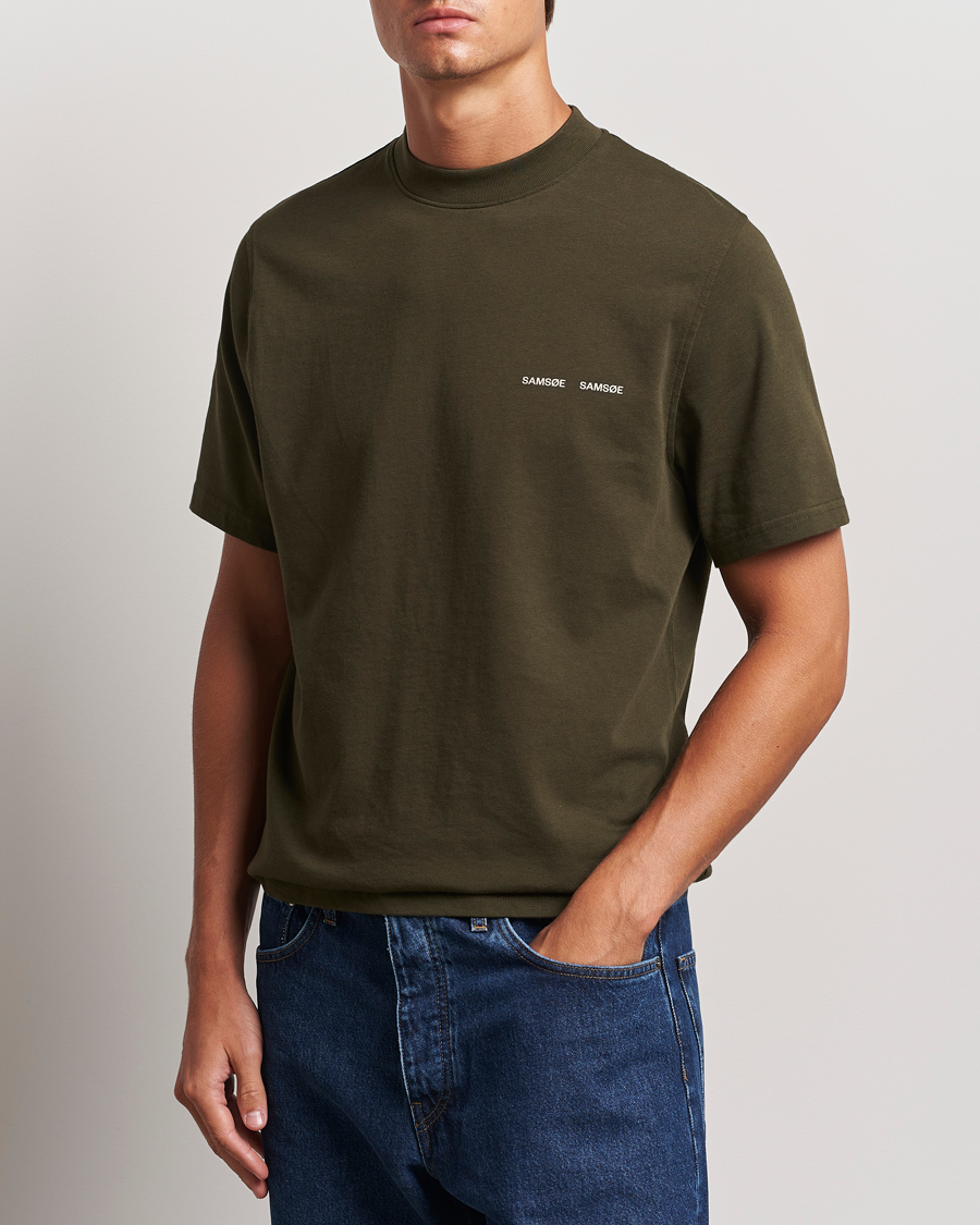 Herr | T-Shirts | Samsøe Samsøe | Norsbro Organic Cotton T-Shirt Forest Night