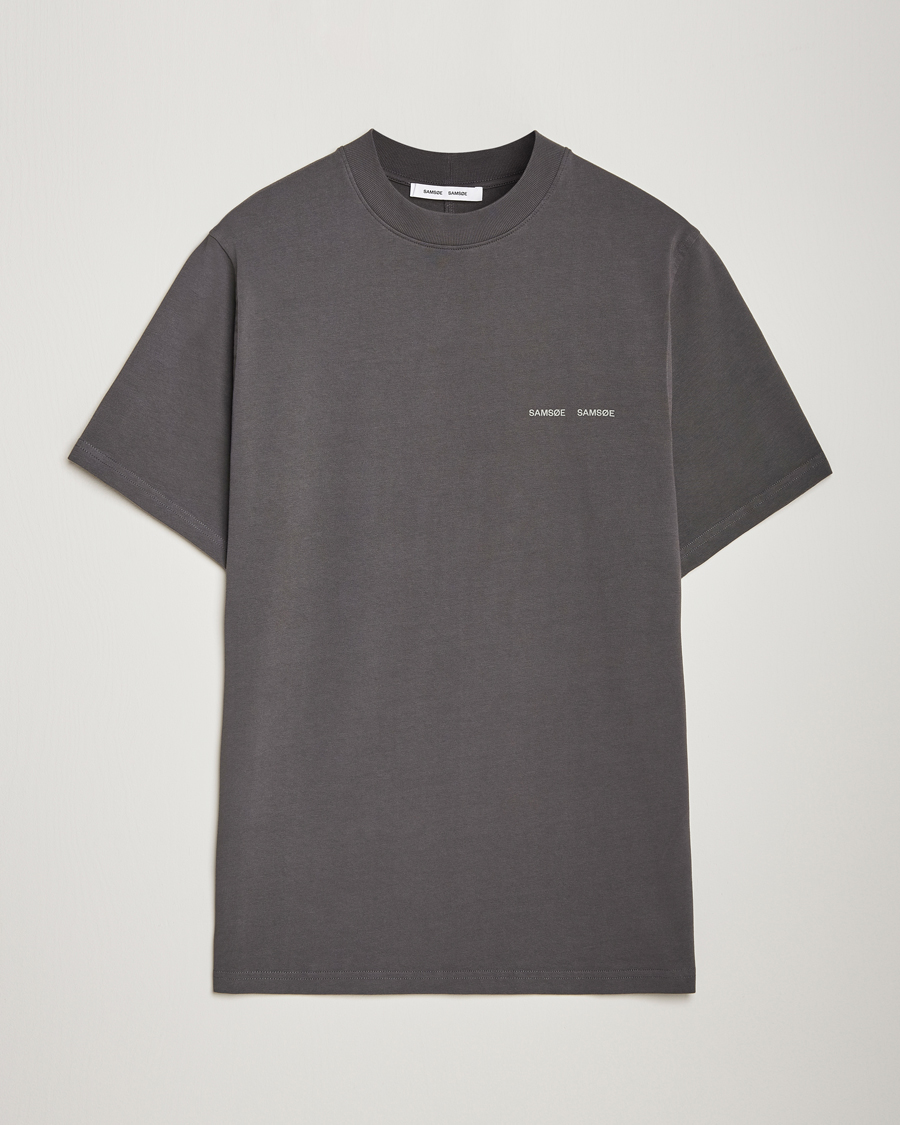 Herr | T-Shirts | Samsøe Samsøe | Norsbro Organic Cotton T-Shirt Volcanic Ash