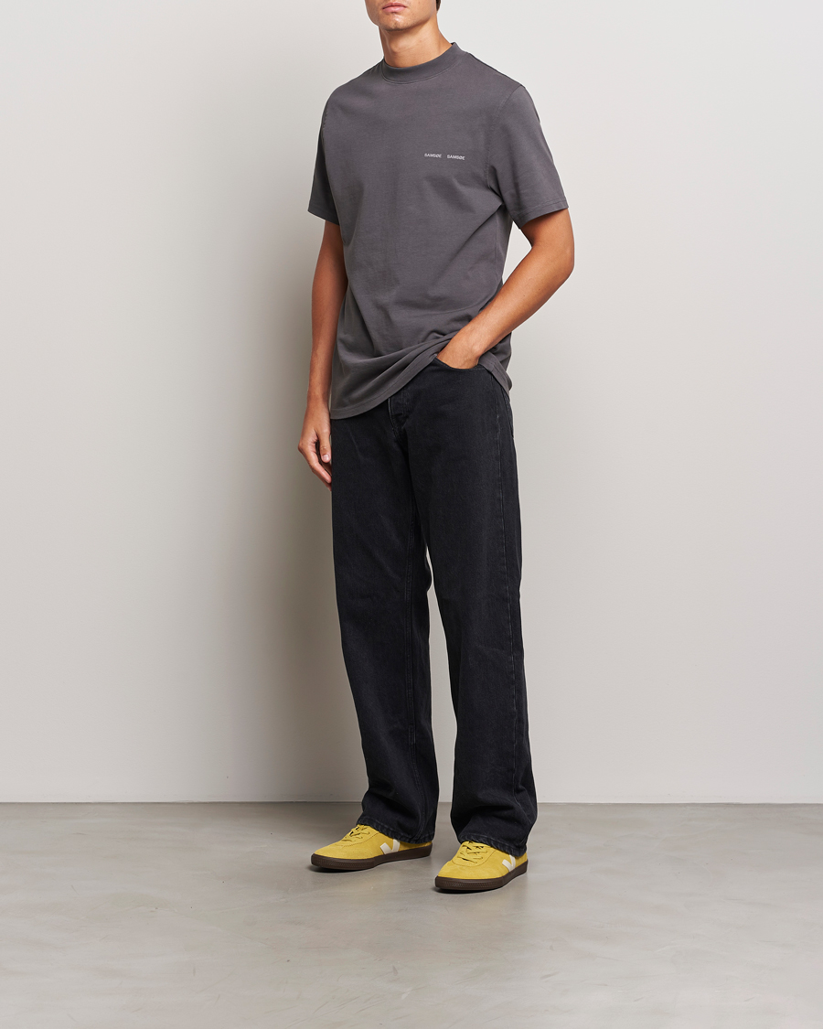 Herr | T-Shirts | Samsøe Samsøe | Norsbro Organic Cotton T-Shirt Volcanic Ash