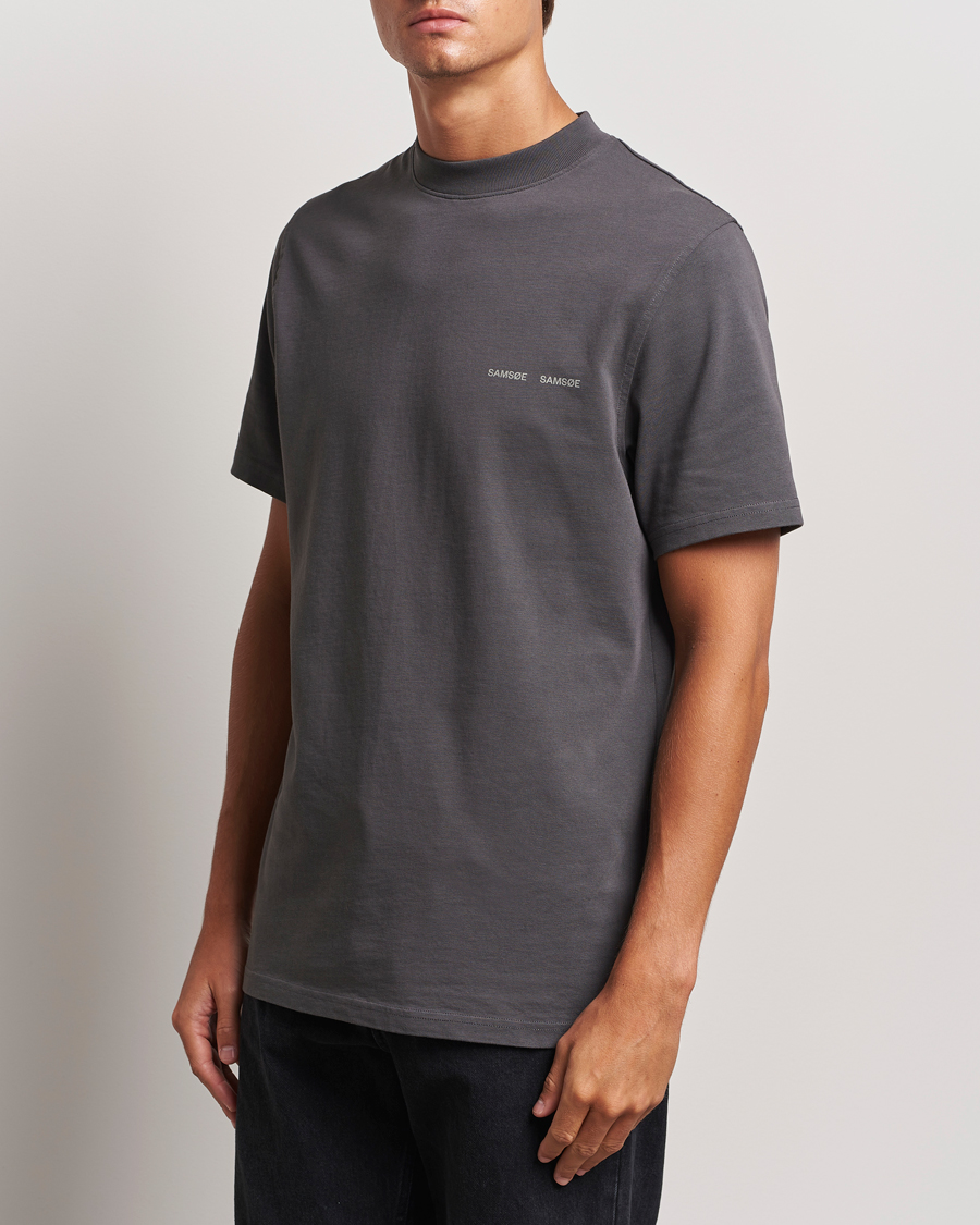 Herr | T-Shirts | Samsøe Samsøe | Norsbro Organic Cotton T-Shirt Volcanic Ash