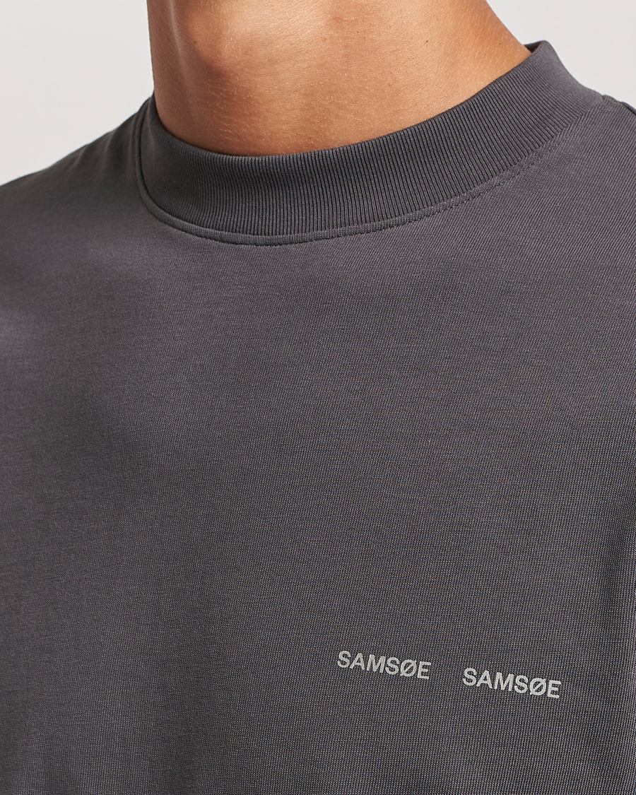 Herr | T-Shirts | Samsøe Samsøe | Norsbro Organic Cotton T-Shirt Volcanic Ash