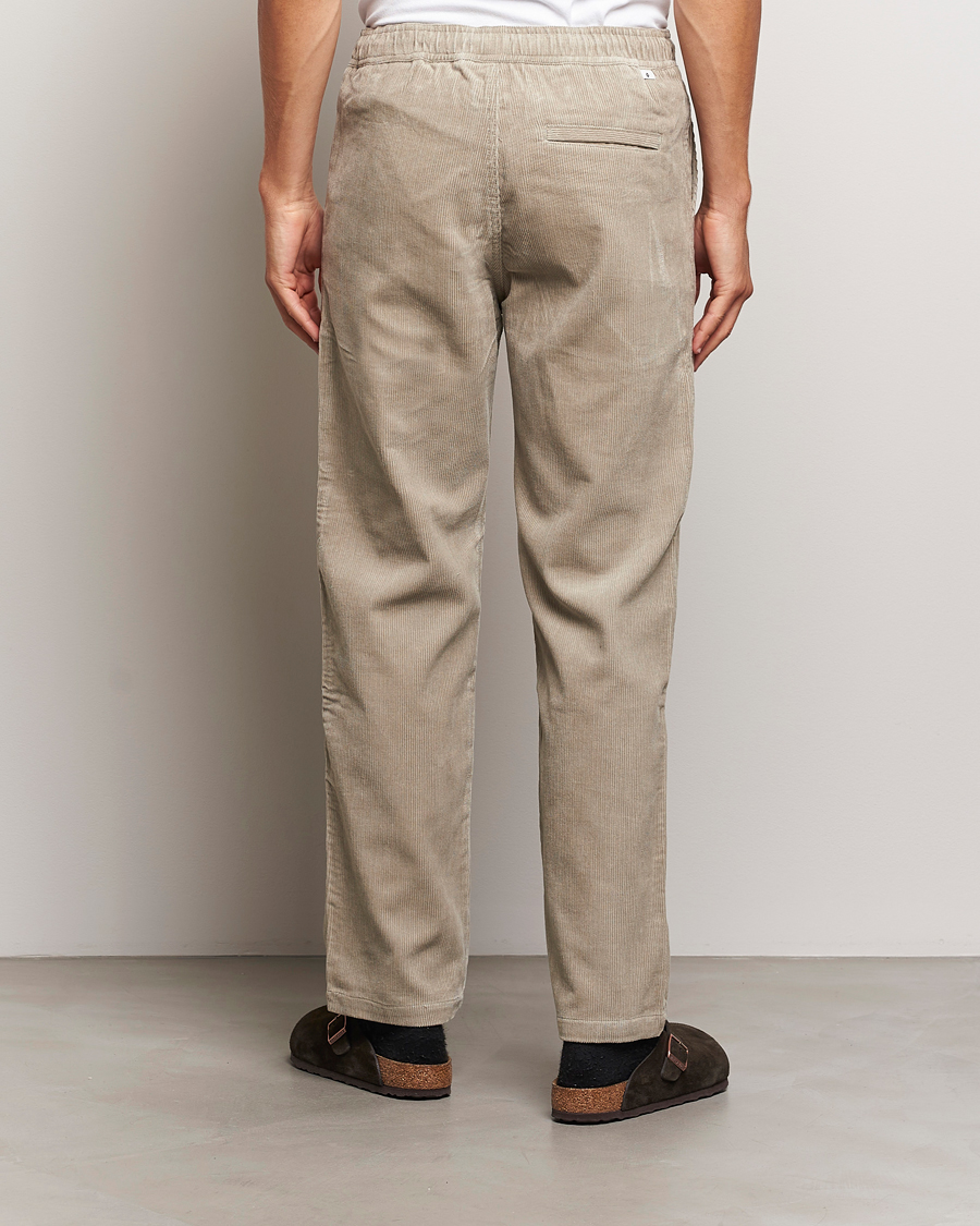 Herr | Byxor | Samsøe Samsøe | Jabari Corduroy Drawstring Trousers Abbey Stone