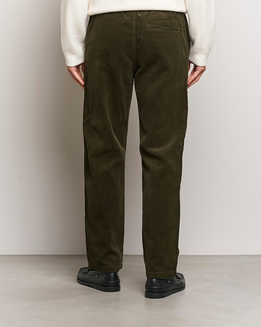 Herr | Byxor | Samsøe Samsøe | Jabari Corduroy Drawstring Trousers Forest Night