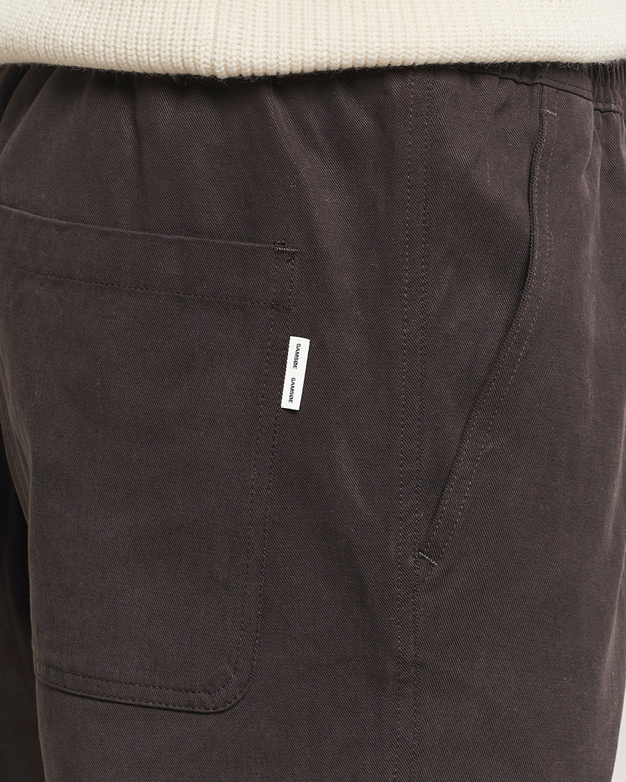 Herr | Byxor | Samsøe Samsøe | Jabari Drawstring Trousers Chocolate Brown