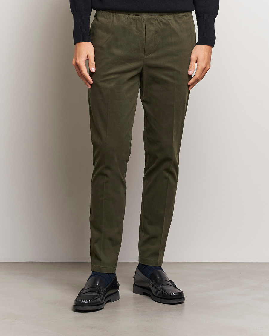 Herr | Byxor | Samsøe Samsøe | Smith Drawstring Trousers Forest Night