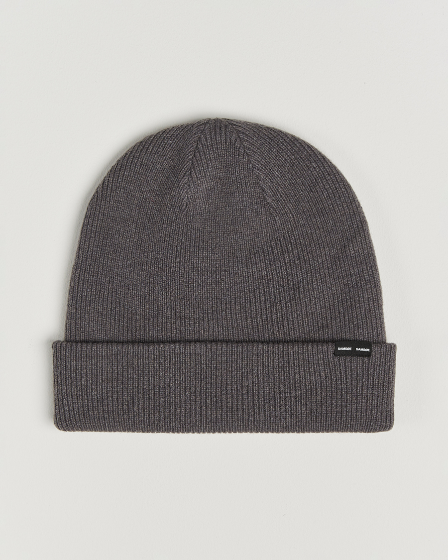 Herr | Samsøe Samsøe The Wool Beanie Volcanic Ash | Samsøe Samsøe | The Wool Beanie Volcanic Ash