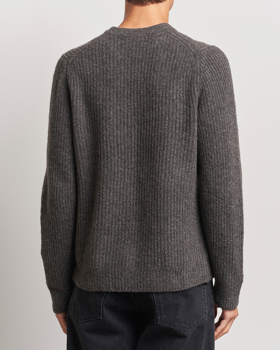 Herr | Tröjor | Samsøe Samsøe | Koji Rib Knitted V-Neck Volcanic Ash