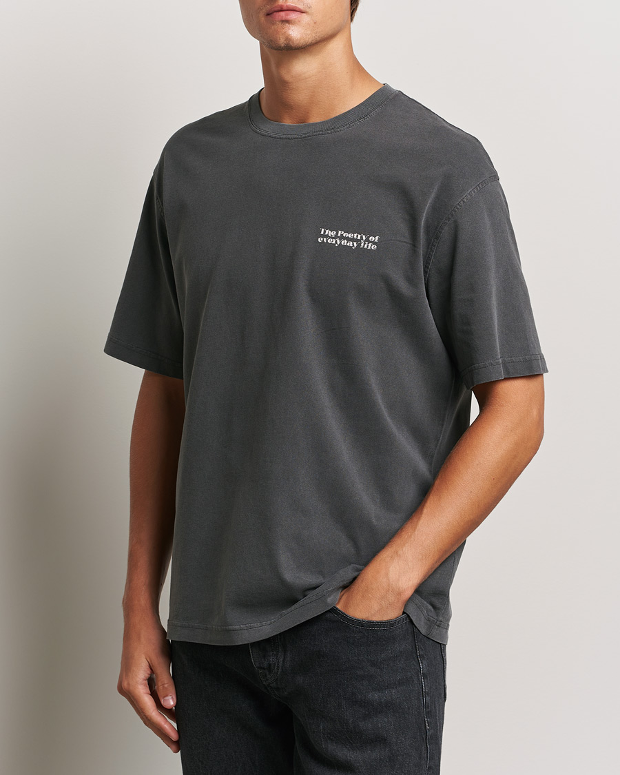 Herr | T-Shirts | Samsøe Samsøe | Poetry Printed T-Shirt Black Zen