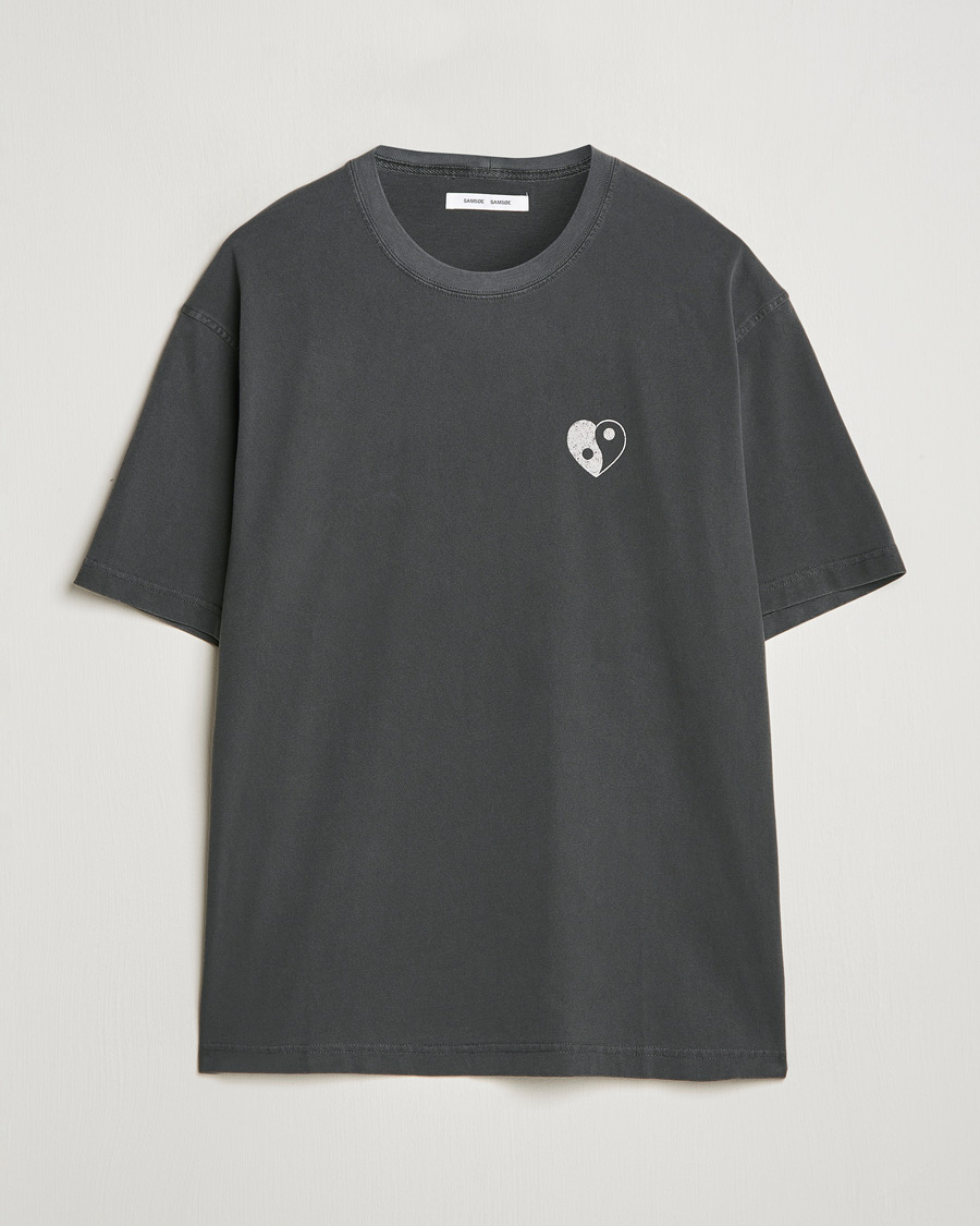 Herr | T-Shirts | Samsøe Samsøe | Poetry Printed T-Shirt Black Balance