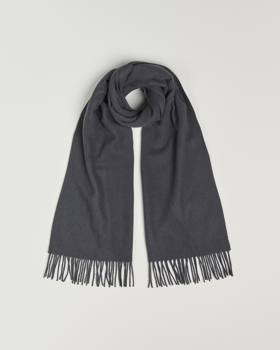 Herr | Samsøe Samsøe Efin Wool Scarf Black Oyster | Samsøe Samsøe | Efin Wool Scarf Black Oyster