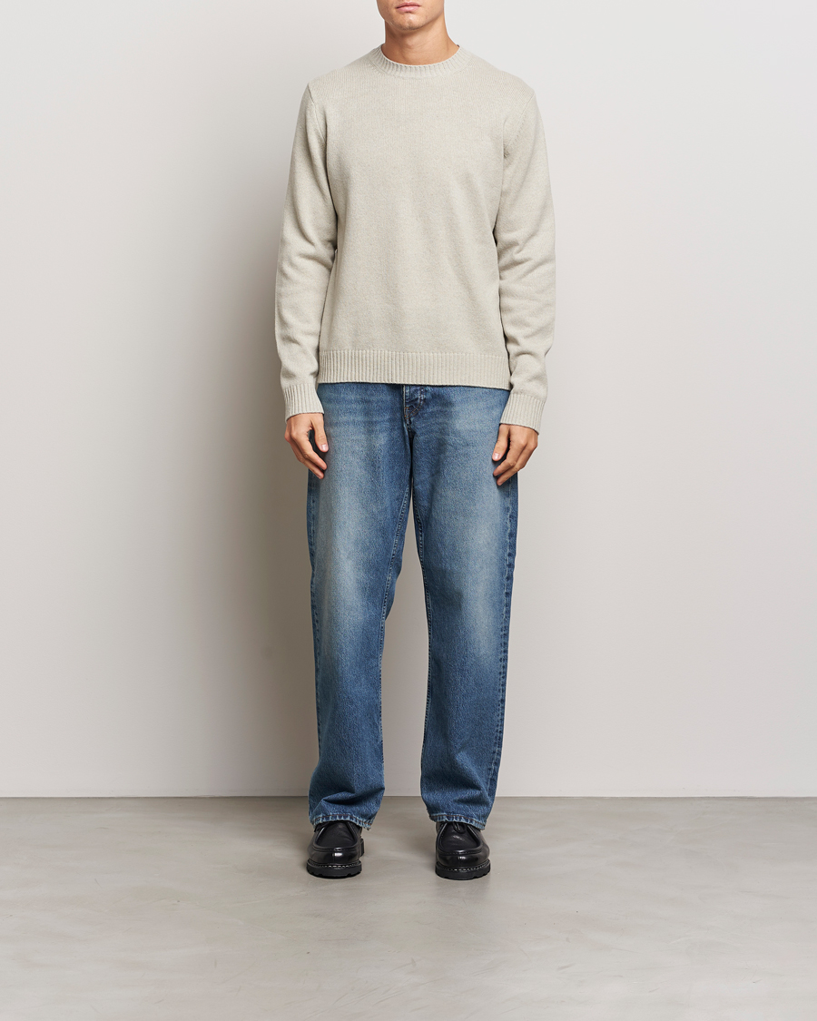 Herr | Tröjor | Samsøe Samsøe | Sylli Wool Crew Neck Abbey Stone