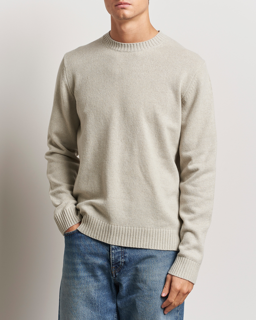 Herr | Tröjor | Samsøe Samsøe | Sylli Wool Crew Neck Abbey Stone