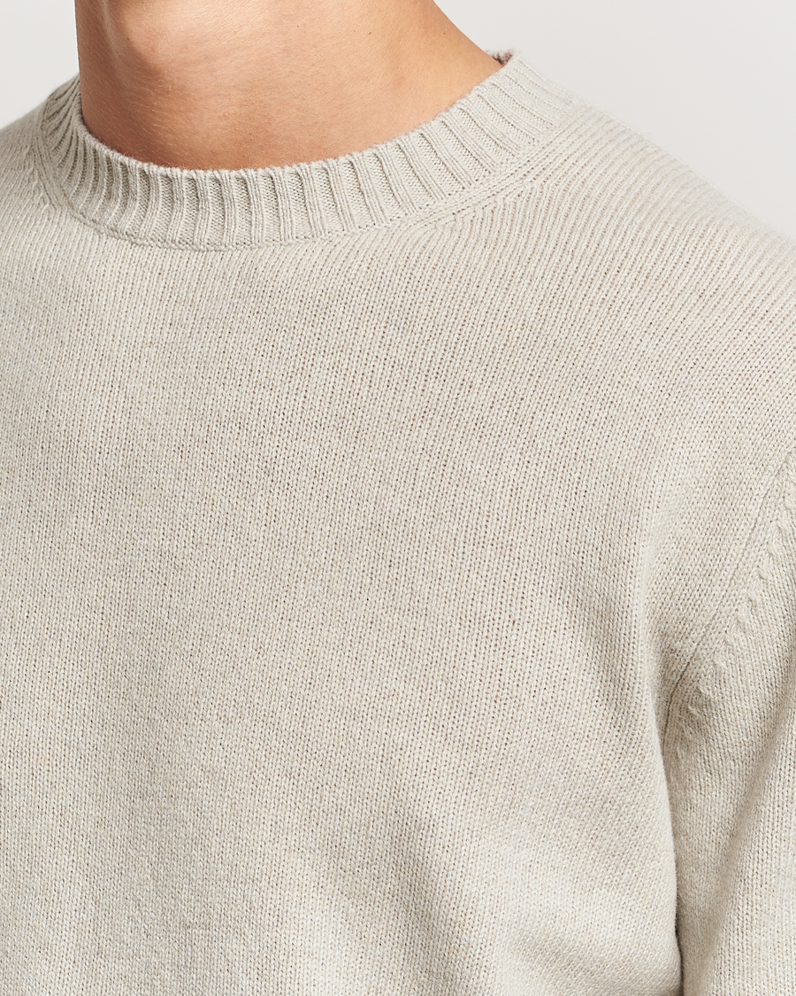 Herr | Tröjor | Samsøe Samsøe | Sylli Wool Crew Neck Abbey Stone