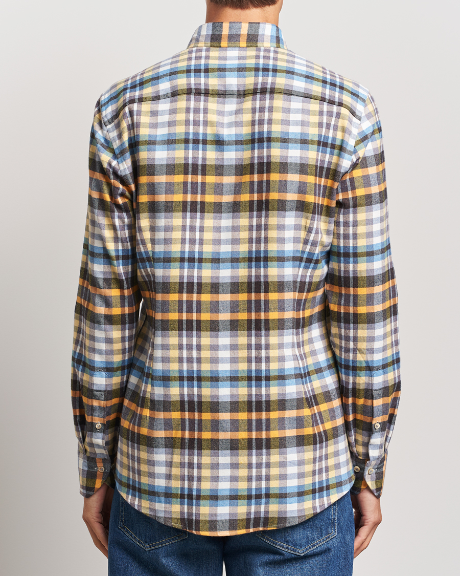 Herr | Skjortor | Stenströms | Slimline Flannel Checked Shirt Multi