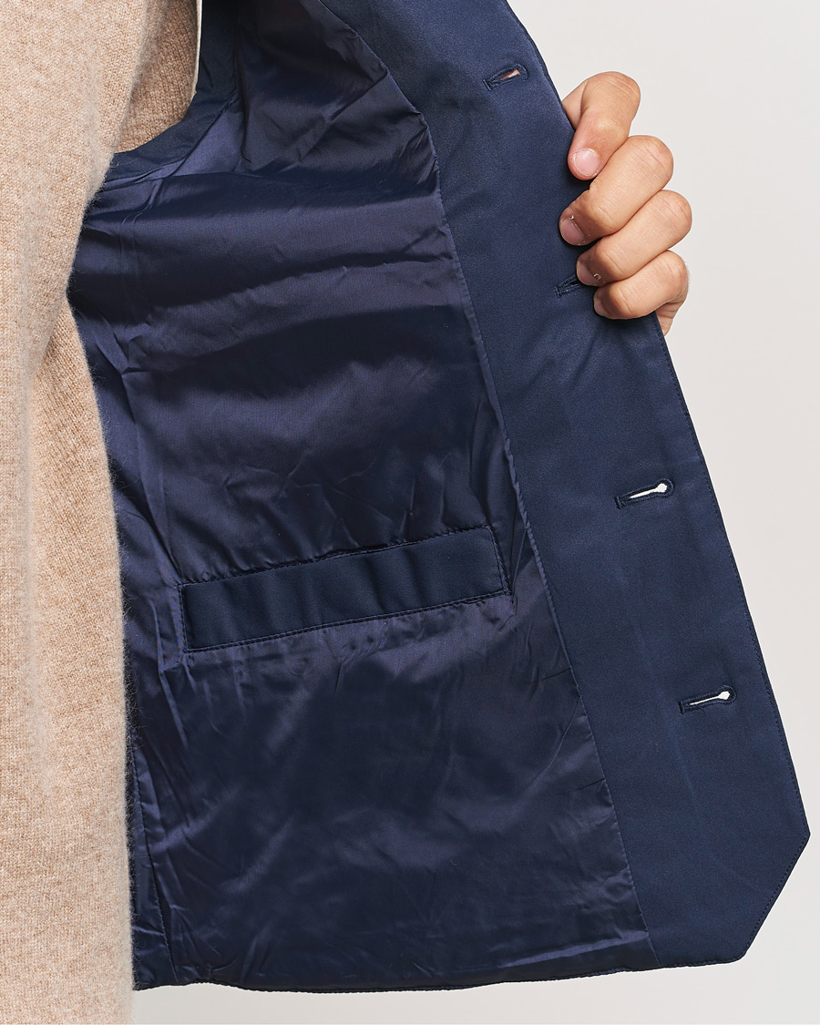 Herr | Jackor | Stenströms | Dressed Mid Layer Twill Gilet Navy