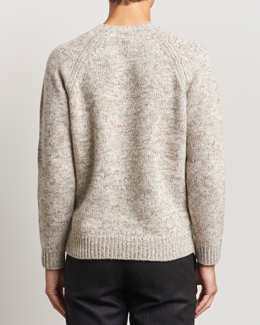 Herr | Tröjor | Stenströms | Chunky Knitted Merino Sweater Beige