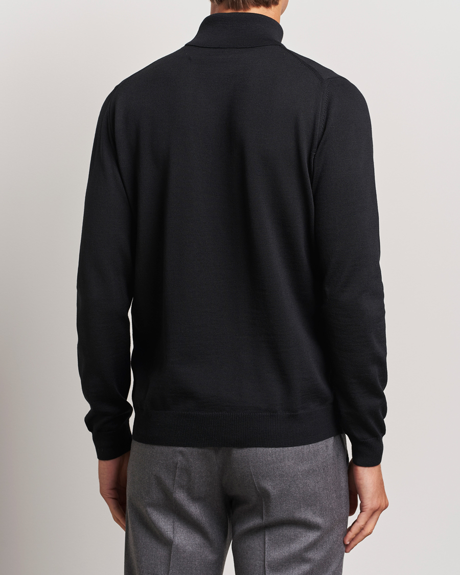 Herr | Tröjor | Stenströms | Merino Rollneck Black