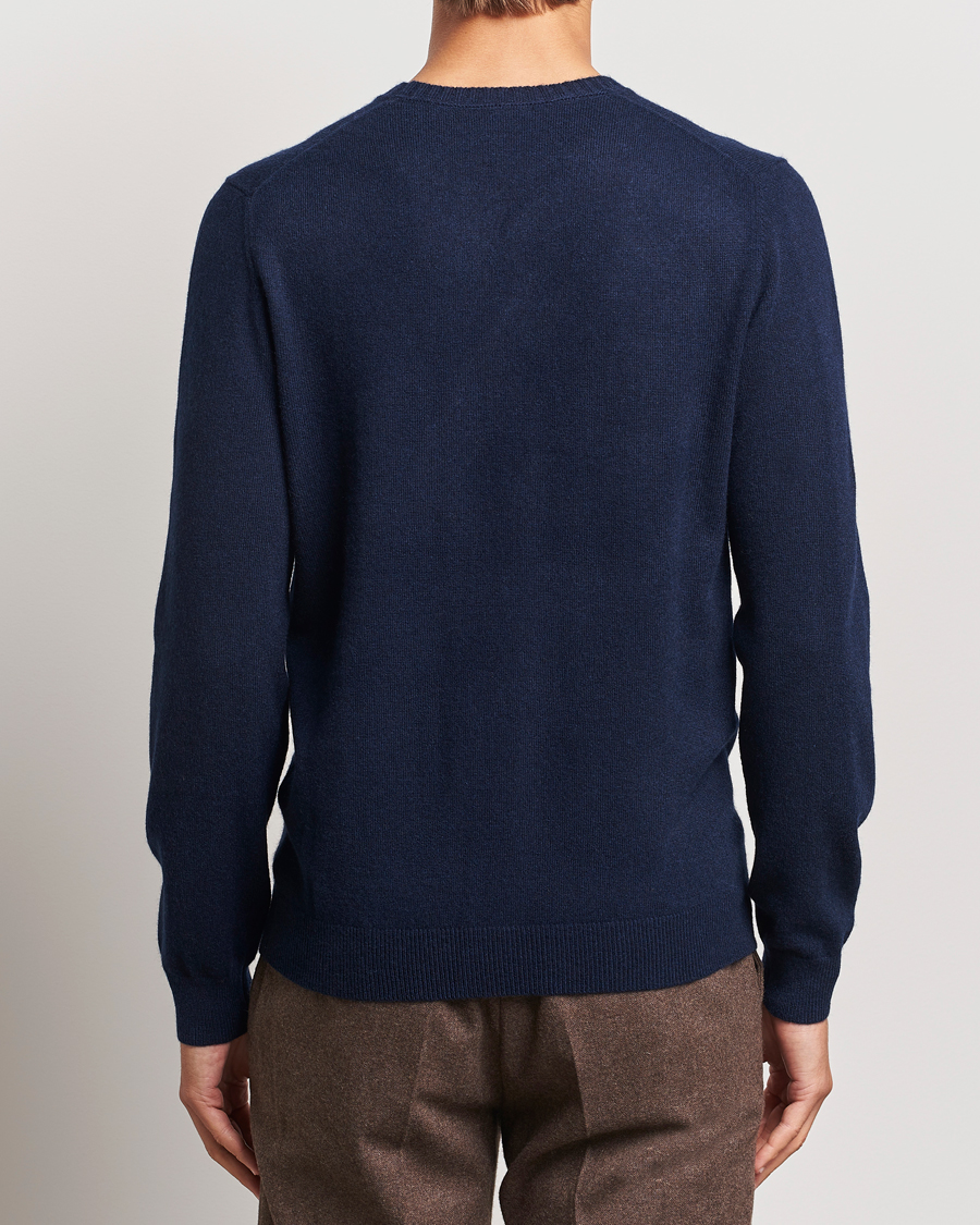 Herr | Tröjor | Stenströms | Cashmere Crewneck Navy