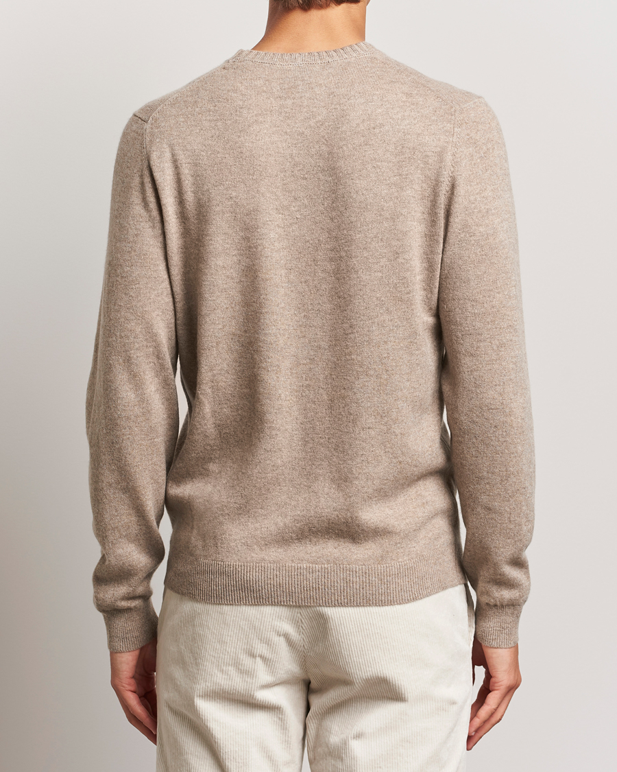 Herr | Tröjor | Stenströms | Cashmere Crewneck Beige
