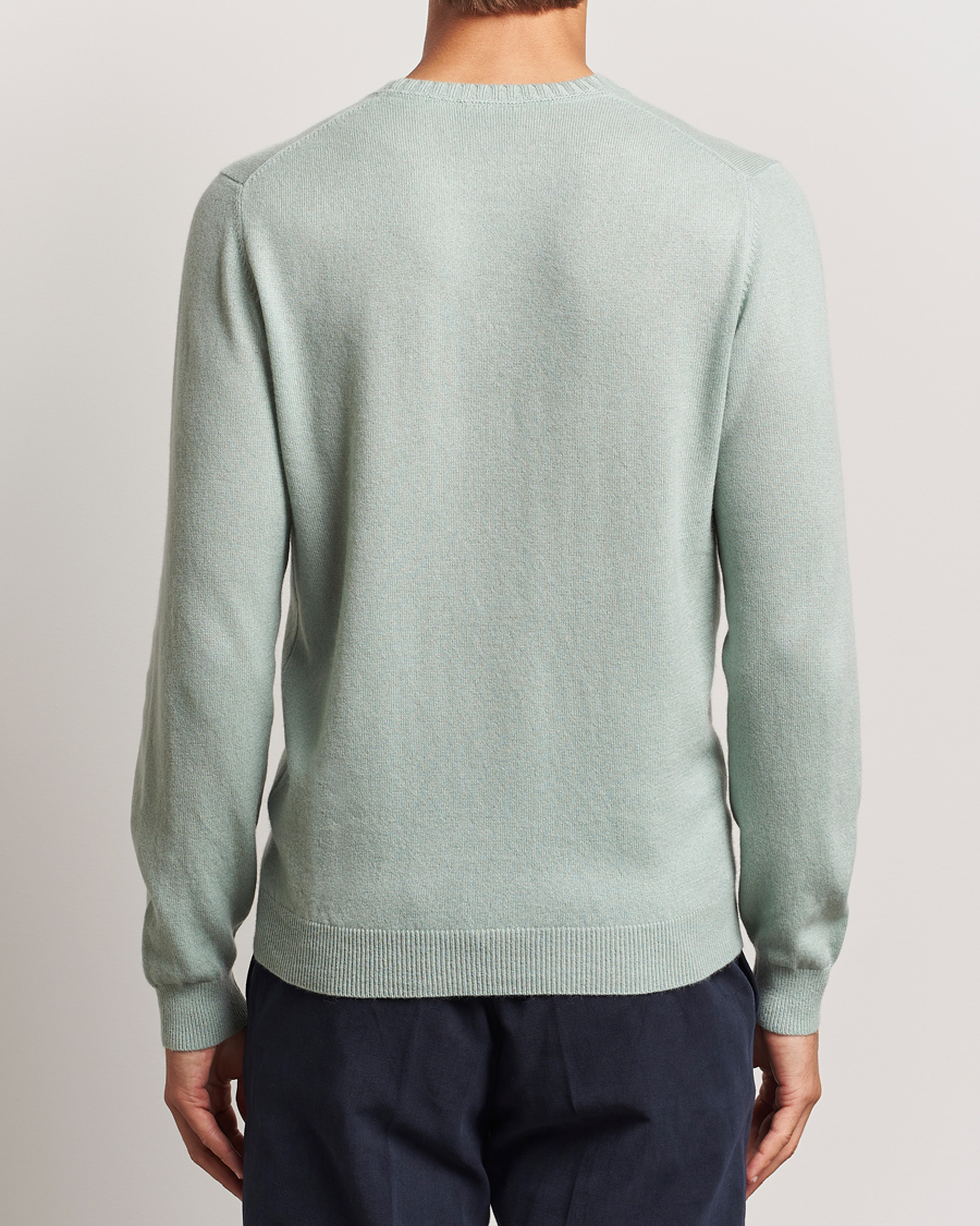Herr | Tröjor | Stenströms | Cashmere Crewneck Light Green