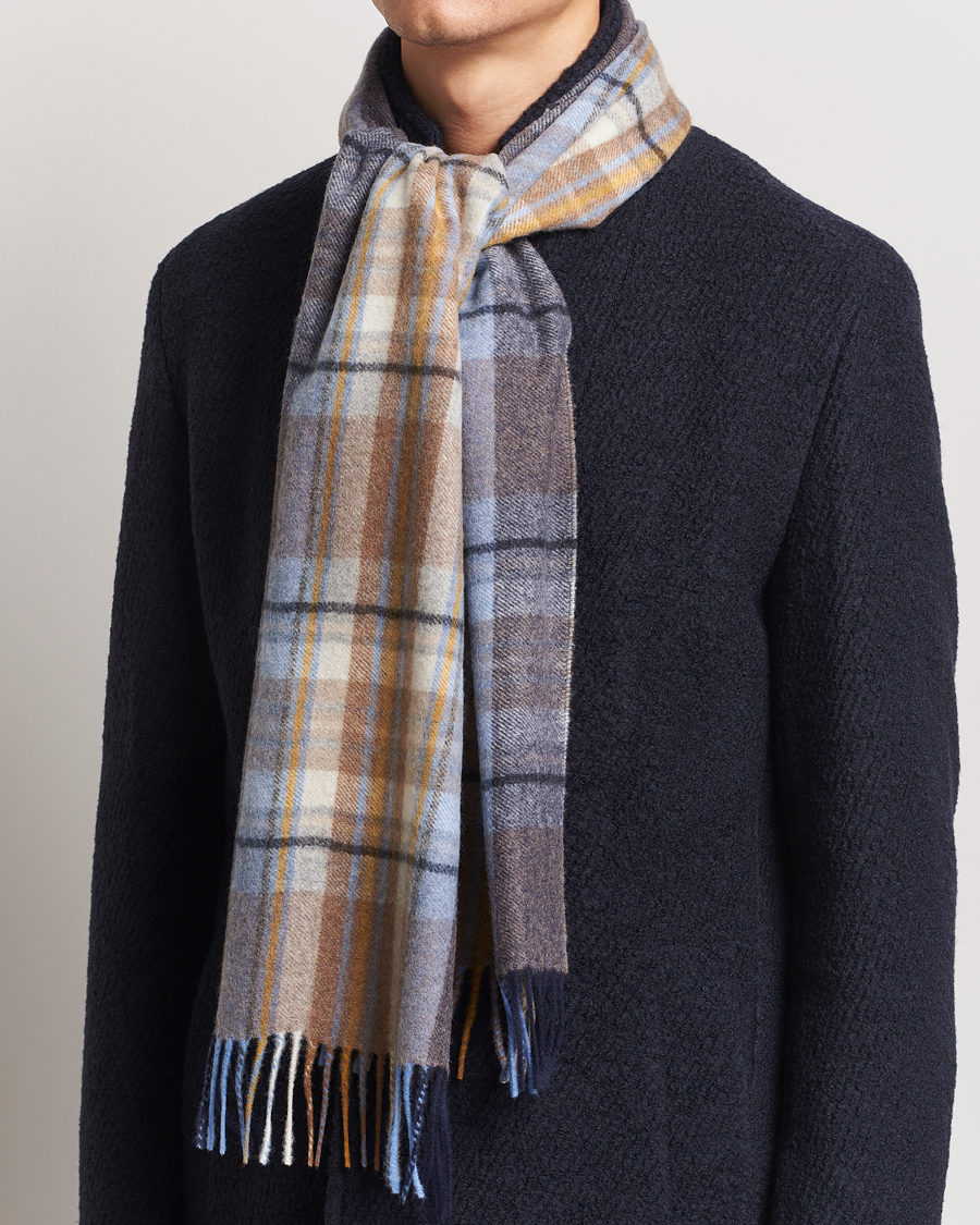 Herr | Stenströms Wool/Cashmere Checked Scarf Multi | Stenströms | Wool/Cashmere Checked Scarf Multi