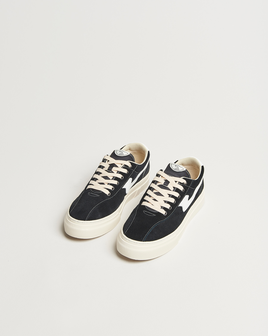 Herr | Sneakers | Stepney Workers Club | Dellow S-Strike Cupsole Suede Sneaker Black/White