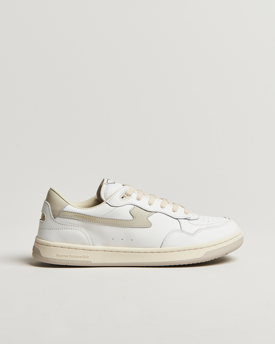 Herr | Stepney Workers Club Pro Cup 01 S-Strike Leather Sneaker White Putty | Stepney Workers Club | Pro Cup 01 S-Strike Leather Sneaker White Putty