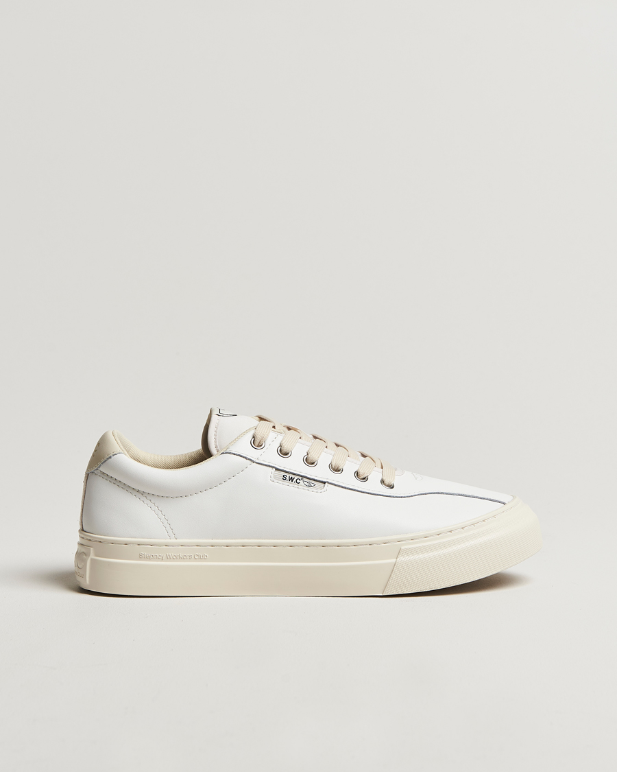 Herr | Sneakers | Stepney Workers Club | Dellow 02 Cupsole Leather Sneaker White