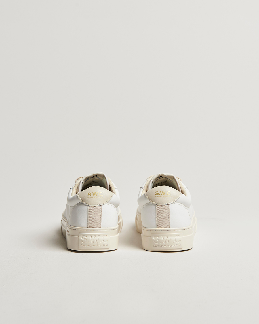 Herr | Sneakers | Stepney Workers Club | Dellow 02 Cupsole Leather Sneaker White
