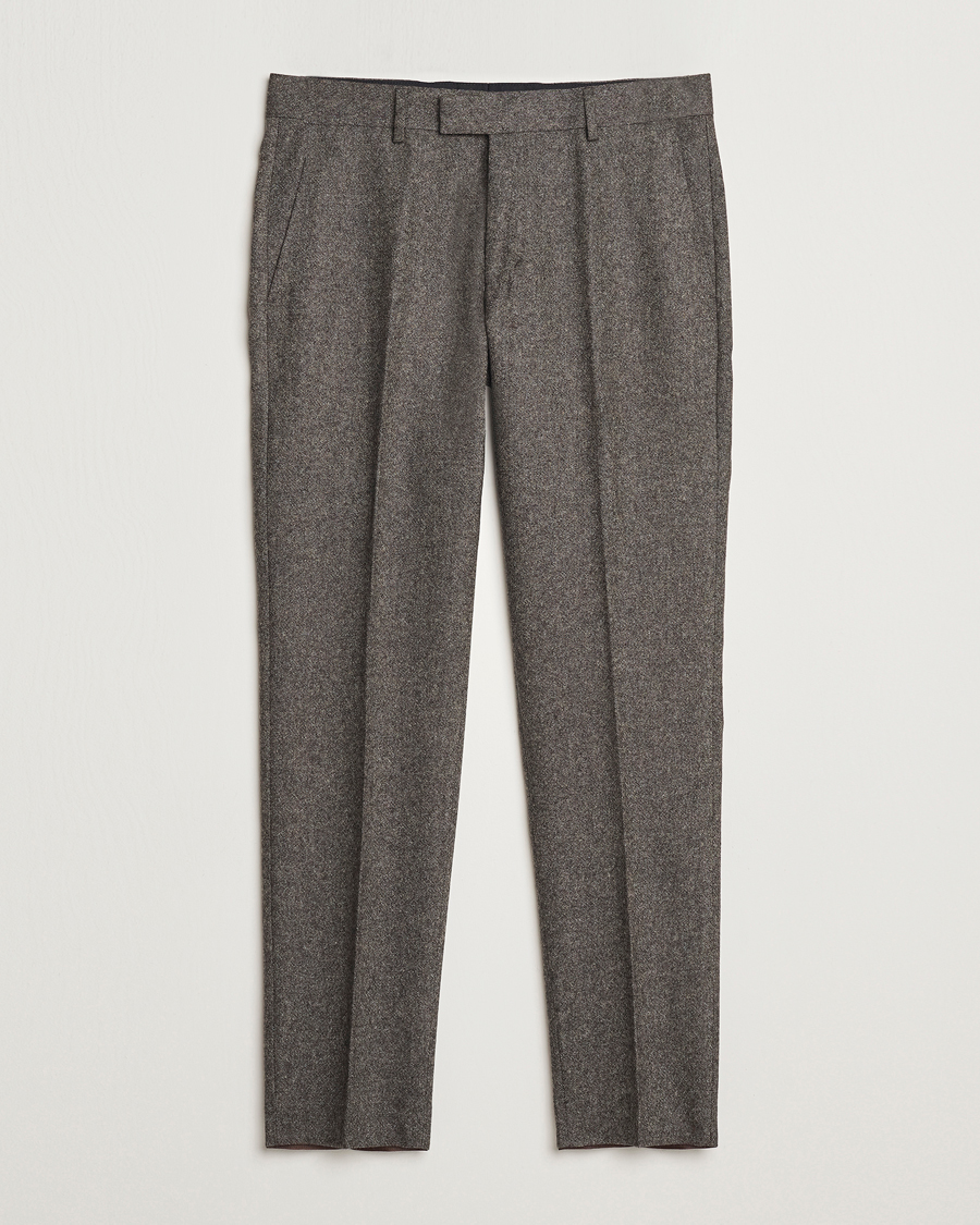 Herr | Byxor | Tiger of Sweden | Tenuta Brushed Wool Trousers Turkish Coffee