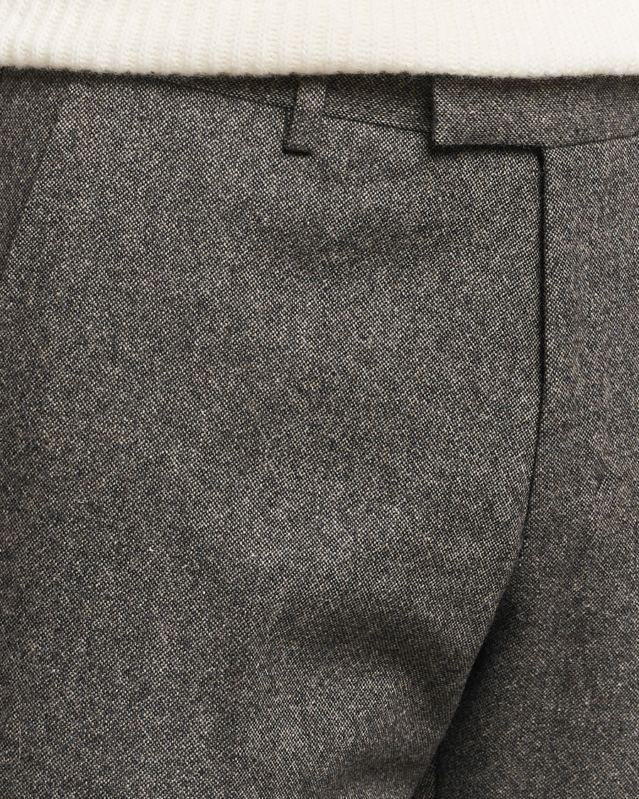 Herr | Byxor | Tiger of Sweden | Tenuta Brushed Wool Trousers Turkish Coffee