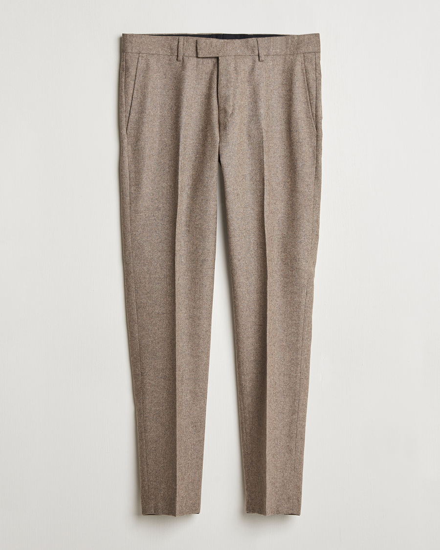 Herr | Byxor | Tiger of Sweden | Tenuta Brushed Wool Trousers Burlywood