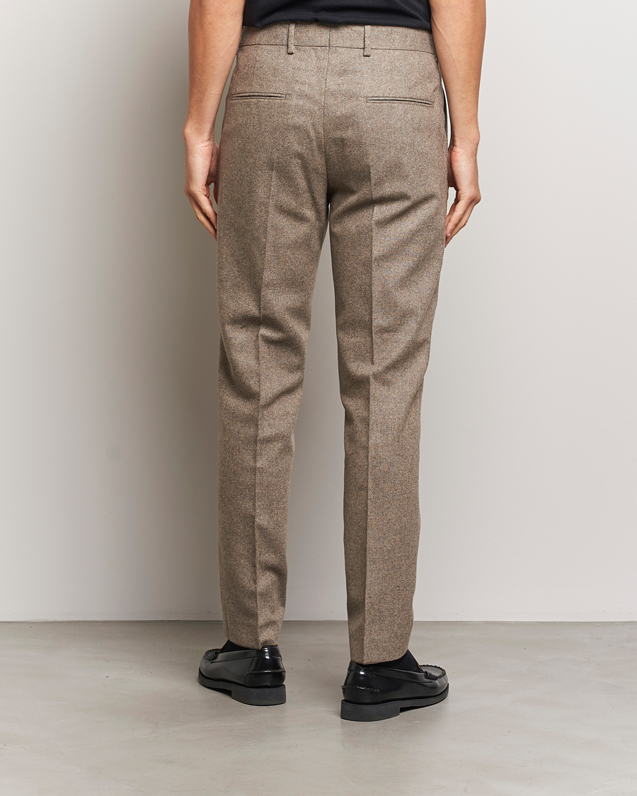 Herr | Byxor | Tiger of Sweden | Tenuta Brushed Wool Trousers Burlywood