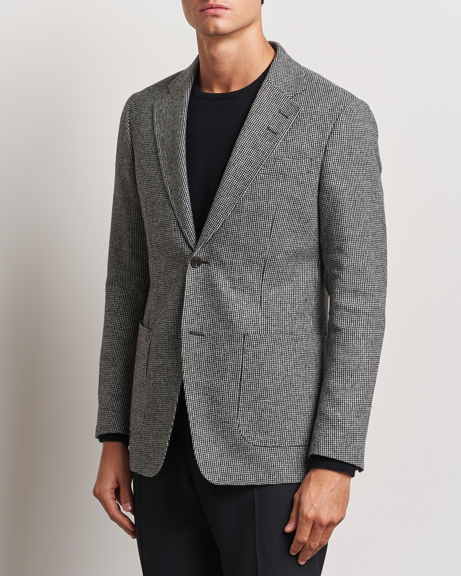 Herr | Kavajer | Tiger of Sweden | Justin Wool Pepita Blazer Black/White