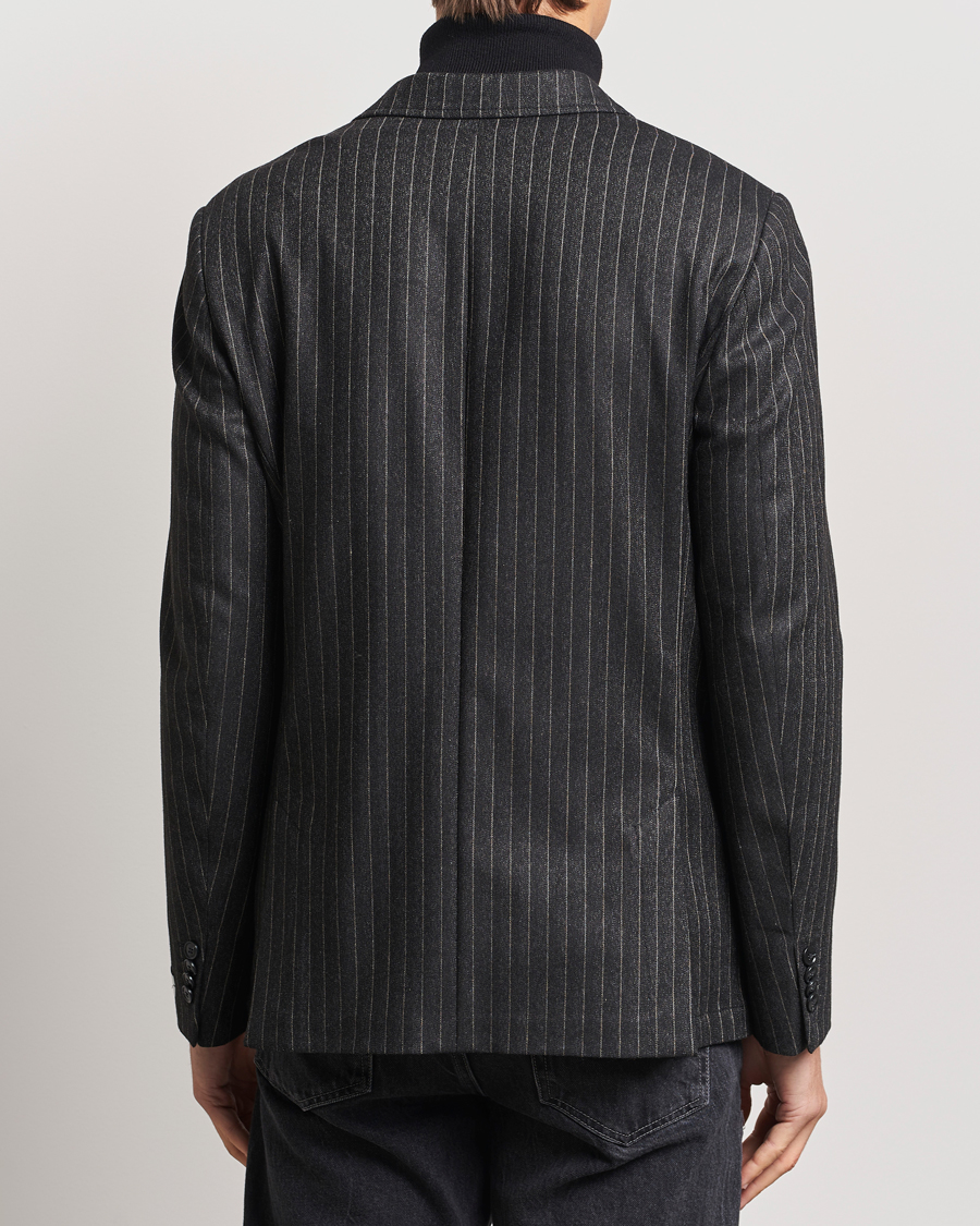 Herr | Kavajer | Tiger of Sweden | Jeen Pinstriped Double Breasted Blazer Charcoal