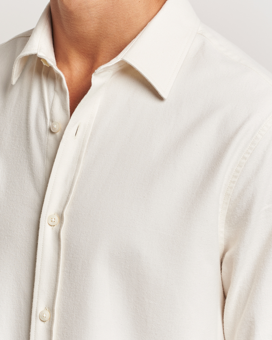 Herr | Skjortor | Tiger of Sweden | Benjamins Brushed Twill Shirt Seashell