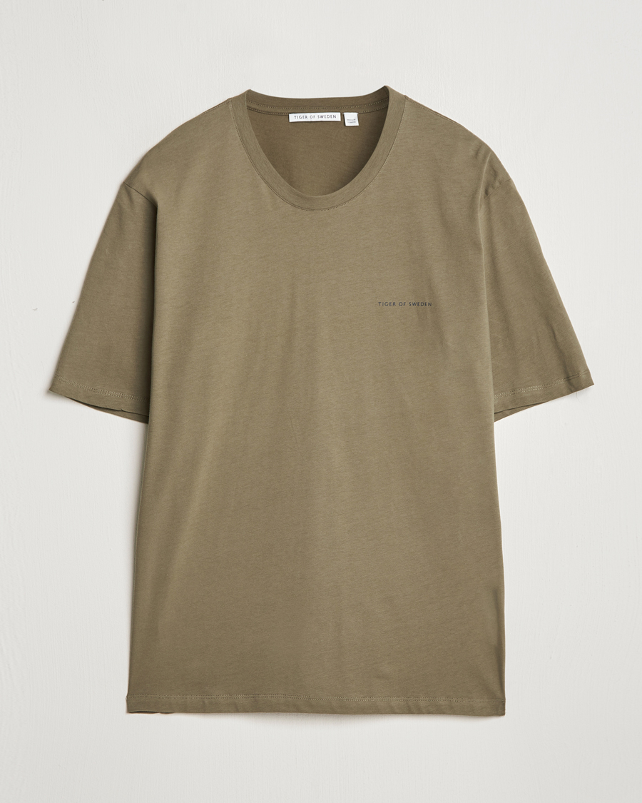 Herr | T-Shirts | Tiger of Sweden | Pro Cotton Logo T-Shirt October Sage