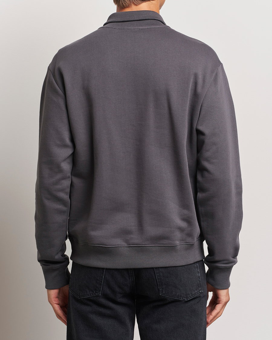Herr | Tröjor | Tiger of Sweden | Marlon Half Zip Sweatshirt Charcoal
