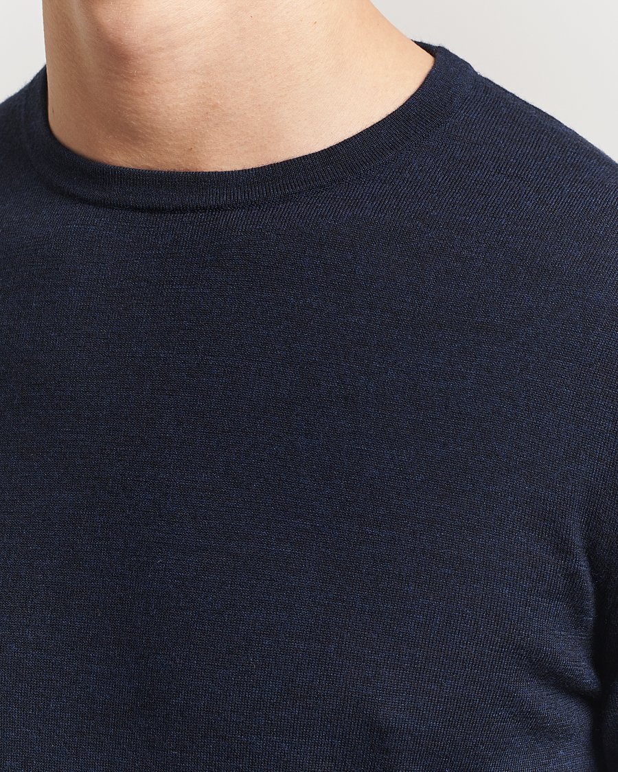 Herr | Tröjor | Tiger of Sweden | Connor Crew Neck Pullover Light Ink