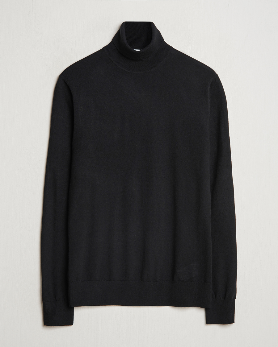 Herr | Tröjor | Tiger of Sweden | Nevile Extra Fine Merino Polo Black