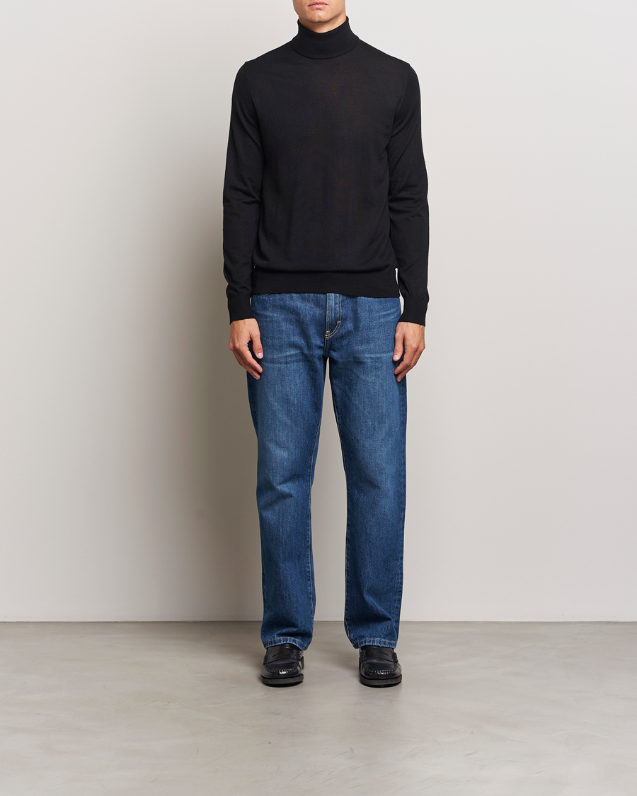 Herr | Tröjor | Tiger of Sweden | Nevile Extra Fine Merino Polo Black