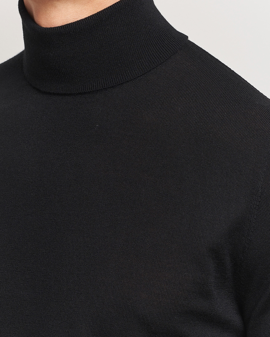 Herr | Tröjor | Tiger of Sweden | Nevile Extra Fine Merino Polo Black