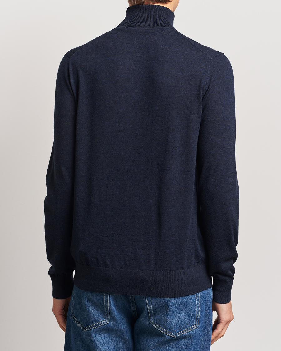 Herr | Tröjor | Tiger of Sweden | Nevile Extra Fine Merino Polo Light Ink