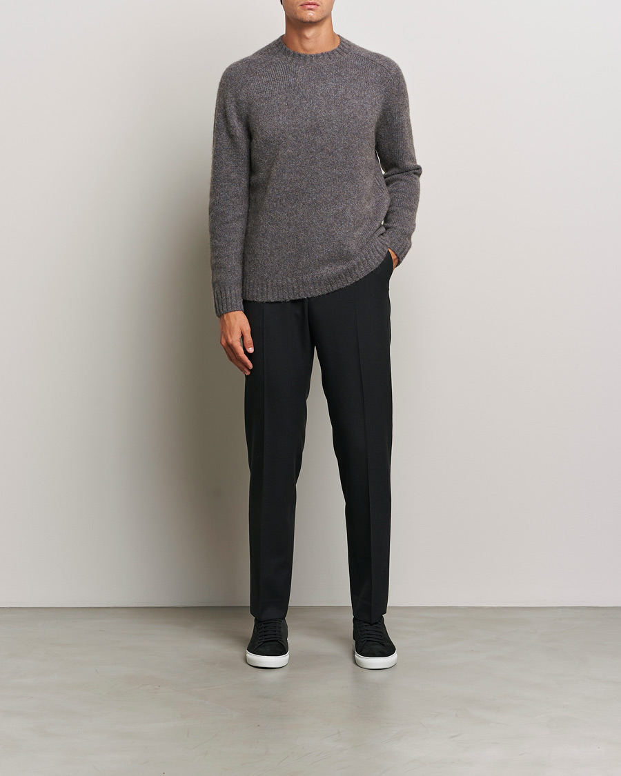 Herr | Tröjor | Tiger of Sweden | Adryan Yak/Alpaca Knitted Sweater Movie Grey