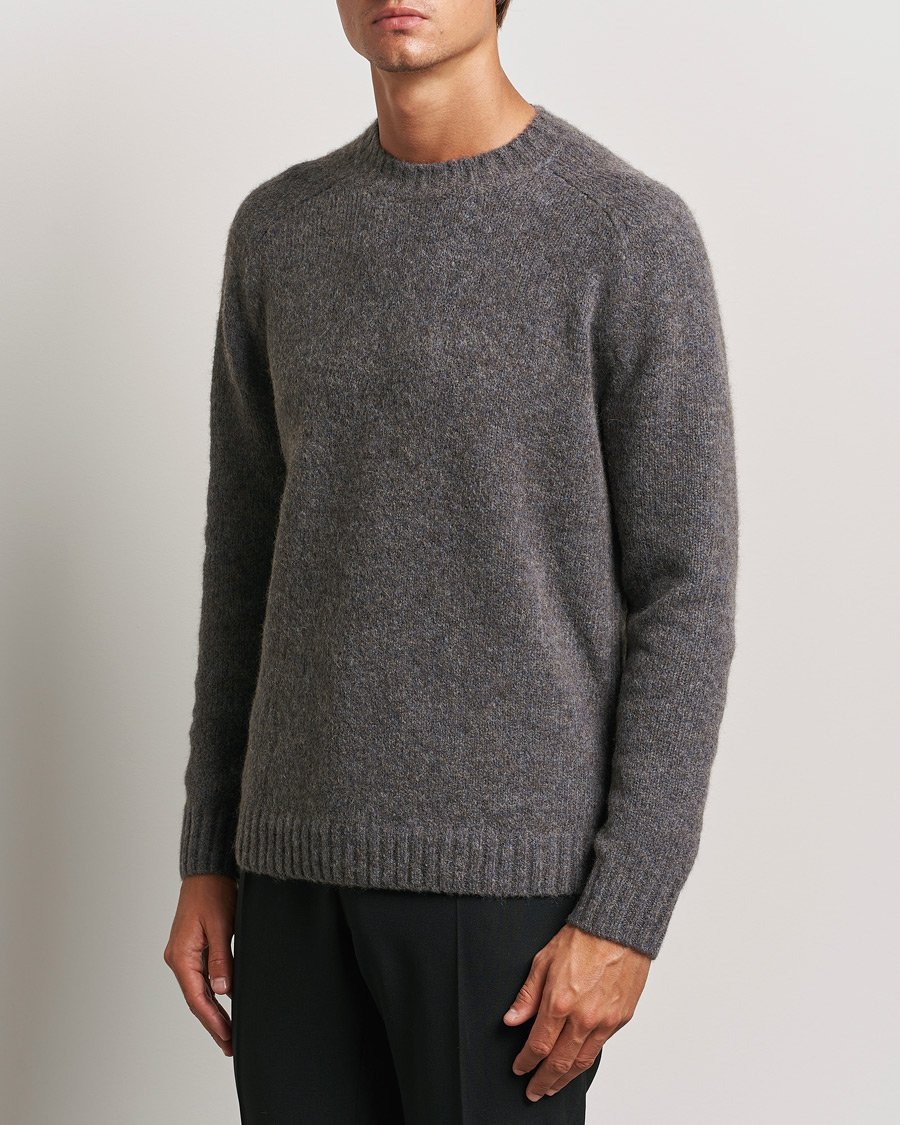 Herr | Tröjor | Tiger of Sweden | Adryan Yak/Alpaca Knitted Sweater Movie Grey