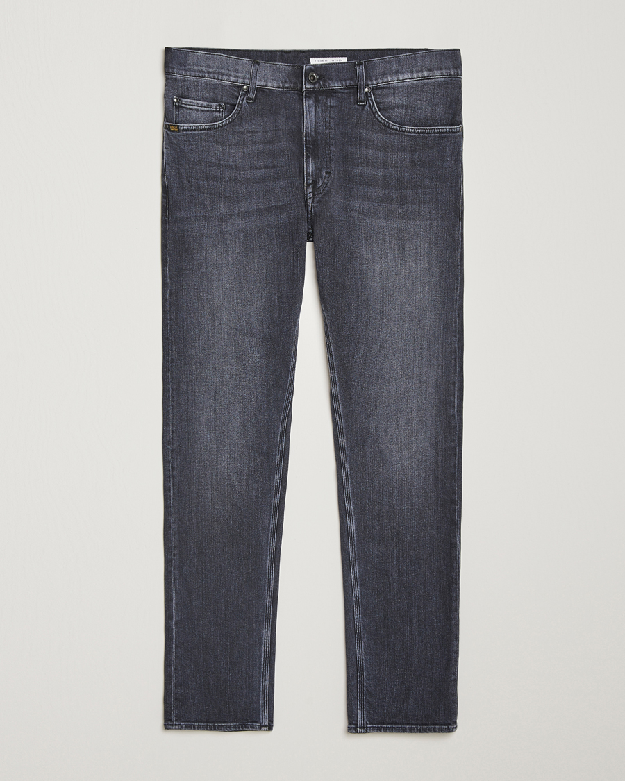 Herr | Jeans | Tiger of Sweden | Pistolero Stretch Cotton Jeans Washed Black