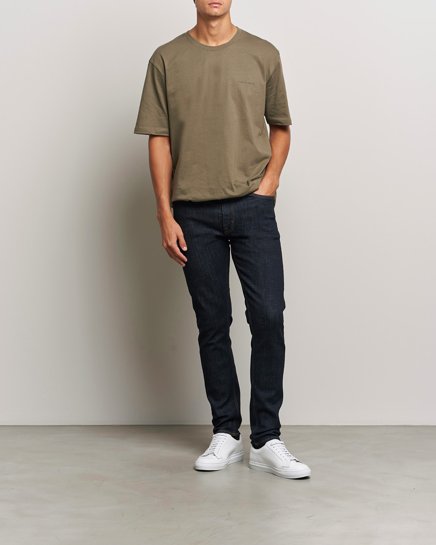 Herr | Jeans | Tiger of Sweden | Evolve Stretch Cotton Jeans Royal Blue