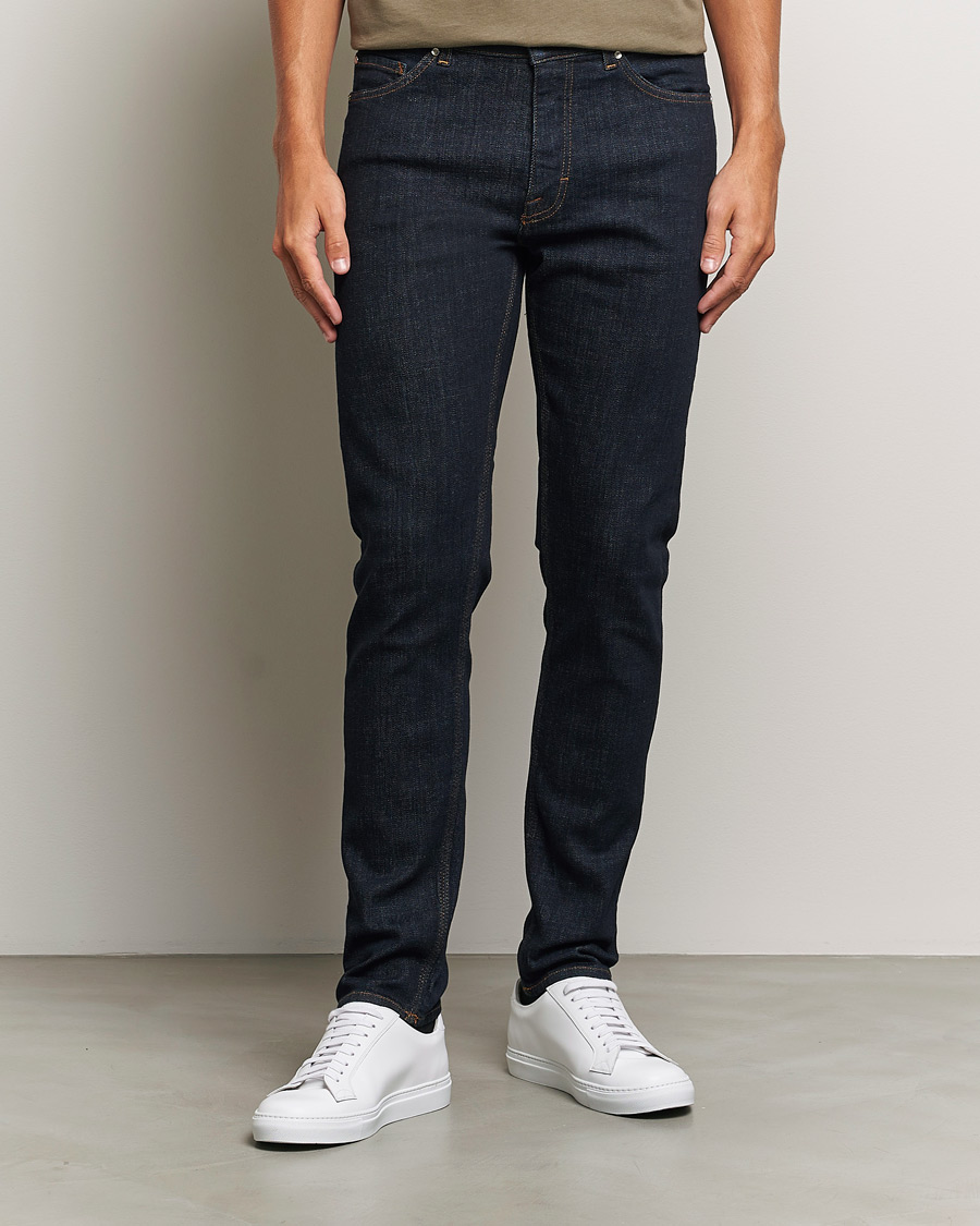 Herr | Jeans | Tiger of Sweden | Evolve Stretch Cotton Jeans Royal Blue