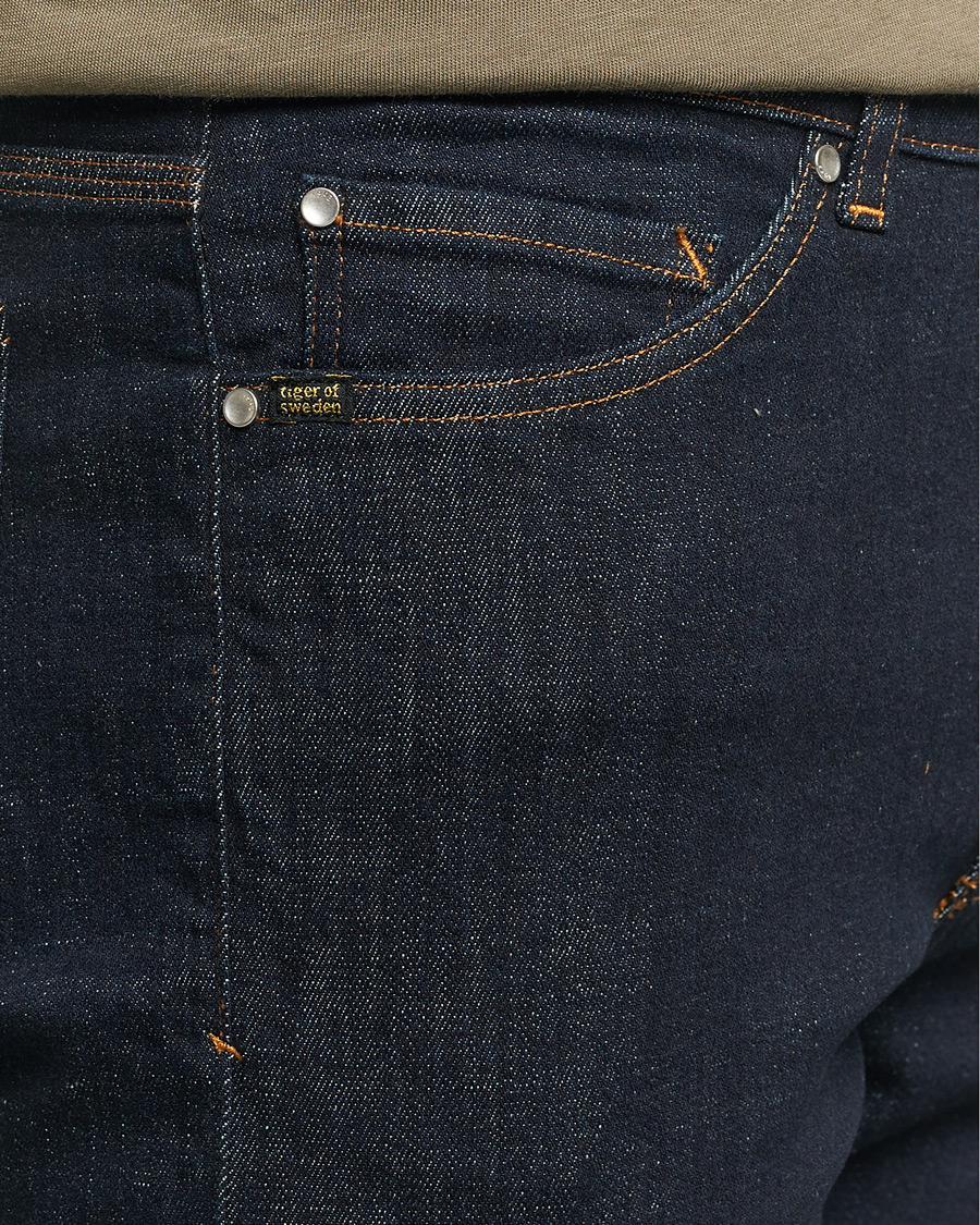 Herr | Jeans | Tiger of Sweden | Evolve Stretch Cotton Jeans Royal Blue