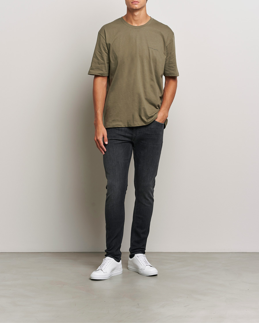 Herr | Jeans | Tiger of Sweden | Evolve Stretch Cotton Jeans Washed Black